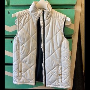 Women’s white puffy vest
